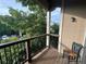 Relaxing outdoor balcony featuring a seating area with view at 7355 S Alkire St # 203, Littleton, CO 80127