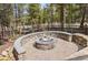 This outdoor fire pit area is perfect for gatherings with Gathering and friends at 142 High Point Dr, Breckenridge, CO 80424