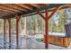 Unwind in this covered outdoor hot tub surrounded by beautiful views of the forest at 142 High Point Dr, Breckenridge, CO 80424