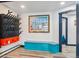Functional mudroom with custom storage and ski rack at 142 High Point Dr, Breckenridge, CO 80424