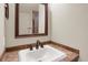 Bathroom with single vanity and tiled countertop at 21719 E Tallkid Ave, Parker, CO 80138