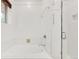 Clean bathroom with a soaking tub, a shower and white tiling at 650 Saint Paul St, Denver, CO 80206