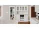 Kitchen featuring custom white cabinetry and a built-in hutch at 650 Saint Paul St, Denver, CO 80206