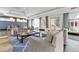 Bright living room featuring modern furniture, stylish decor, and large windows with views at 410 Acoma St # 309, Denver, CO 80204