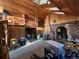 Bonus room with wood ceiling, fireplace and built-in shelves at 2602 Jasmine St, Denver, CO 80207
