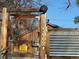 Wooden gate with metal accents and house number 2602 at 2602 Jasmine St, Denver, CO 80207