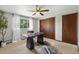 Cozy home office with a modern desk, ceiling fan, and plenty of natural light at 5503 W Colorado Ave, Lakewood, CO 80232