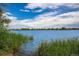 Scenic lake view showcasing vibrant green reeds along the shoreline and a calm blue lake at 1440 Eversole Dr, Broomfield, CO 80023