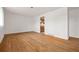 Open-concept living room with hardwood floors at 8012 Zuni St, Denver, CO 80221