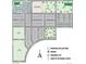Community map showing the layout of the neighborhood, including streets, parks, and residential areas at 2086 Wagon Wheel Aly, Brighton, CO 80601