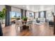 Open-concept living space showcasing kitchen, dining, and living room at 2086 Wagon Wheel Aly, Brighton, CO 80601