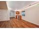 Finished basement boasts wood-look tile flooring and convenient wet bar at 2240 Summitview Dr, Longmont, CO 80504