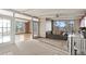 A bright living room with carpet flooring and expansive windows at 428 N Perry Park Rd, Sedalia, CO 80135