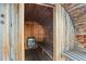 Barrel sauna with wooden interior featuring seating and an electric heater, providing a relaxing experience at 428 N Perry Park Rd, Sedalia, CO 80135