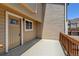 Private deck with access to a townhouse unit at 17102 E Baltic Dr # F, Aurora, CO 80013