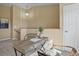 A stylish home office space with a desk, comfortable seating, and natural light for a productive atmosphere at 1747 High Plains Ct, Superior, CO 80027