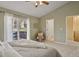 Bedroom with balcony, a ceiling fan, and neutral tones at 1747 High Plains Ct, Superior, CO 80027