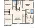 Floor plan of the upper level featuring a primary suite, two bedrooms, and laundry room at 1385 Bloom St, Brighton, CO 80601