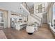 Modern kitchen with stainless steel appliances and an island at 6020 N Orleans St, Aurora, CO 80019