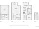 Floor plans depicting the layout of each level, including the garage, kitchen, bedrooms, and baths at 1284 Stuart St, Denver, CO 80204