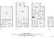 Floor plans depicting the layout of each level, including the garage, kitchen, bedrooms, and baths at 1284 Stuart St, Denver, CO 80204