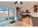 This open concept kitchen is adjacent to the sliding patio door at 1430 Lashley St, Longmont, CO 80504
