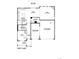 Detailed first-floor plan showcasing kitchen, living, garage and flex spaces at 1860 Chaffee Crest Dr, Berthoud, CO 80513