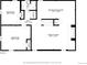 Detailed floor plan of the home's first story highlighting the layout and dimensions of each room at 2435 Creighton Dr, Golden, CO 80401