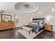 Spacious main bedroom with tray ceiling at 618 Fairchild Dr, Highlands Ranch, CO 80126