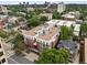 Aerial view of apartments in a lush neighborhood setting at 790 N Clarkson St # 206, Denver, CO 80218