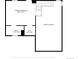 Second floor floorplan includes a main bedroom, bath, walk-in closet and large open space at 790 N Clarkson St # 206, Denver, CO 80218