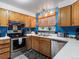 Well-equipped kitchen featuring stainless steel appliances, wood cabinets, and lots of counter space at 416 Pluto Ct, Lone Tree, CO 80124