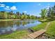 Beautiful pond with lush green surroundings, offering a serene and picturesque natural environment for residents at 23551 Genesee Village Rd # H, Golden, CO 80401