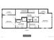 Second floor plan with bedrooms, bathrooms, closets, laundry, and utility room at 2248 S Lincoln St, Denver, CO 80210