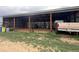 Rustic barn with storage space for vehicles and equipment at 22400 County Road 10, Hudson, CO 80642