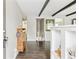 Welcoming foyer featuring hardwood floors and modern accents at 217 Ford St, Golden, CO 80403