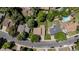 Aerial view of a suburban home showcasing its well-manicured lawn at 6240 W 110Th Pl, Westminster, CO 80020