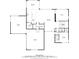 Detailed floorplan showing layout of the first floor, including kitchen, dining, and living areas at 6603 Canyonpoint Rd, Castle Pines, CO 80108