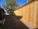 Newly built wooden fence running along the perimeter of the backyard at 9926 Apollo Bay Way, Highlands Ranch, CO 80130