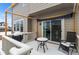 Cozy deck with table and chairs, covered in snow at 971 Horsetail Loop, Elizabeth, CO 80107