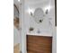 Stylish powder room with modern vanity and fixtures, offering convenience for guests at 6359 S Locust Way, Centennial, CO 80111