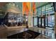 Grand lobby features modern design, natural light, and unique architectural elements at 1750 Wewatta St # 700, Denver, CO 80202