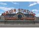 Close-up of Union Station's iconic signage and architectural details at 1750 Wewatta St # 700, Denver, CO 80202