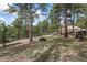 Spacious lot featuring mature trees, and landscaping at 2857 Hiwan Dr, Evergreen, CO 80439