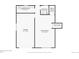 Basement floor plan featuring a Gathering room, garage, laundry room, utility closet, and bathroom at 6320 E Asbury Ave, Denver, CO 80224