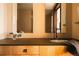 Contemporary bathroom with dual mirrors, modern fixtures, and stylish vanity at 1133 14Th St # 1820, Denver, CO 80202