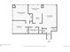 Floor plan featuring the primary bedroom, living room, kitchen, and breakfast nook at 789 N Clarkson St # 705, Denver, CO 80218
