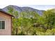 Picturesque setting with verdant trees framing a backdrop of distant mountain scenery at 11883 W Marlowe Pl, Morrison, CO 80465