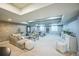 A finished basement with stone wall accents, recessed lighting, comfortable seating, and stylish decor at 1261 W 170Th Ave, Broomfield, CO 80023