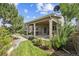 Covered patio with outdoor seating, set in a well-manicured backyard with lush greenery and landscaping at 1261 W 170Th Ave, Broomfield, CO 80023